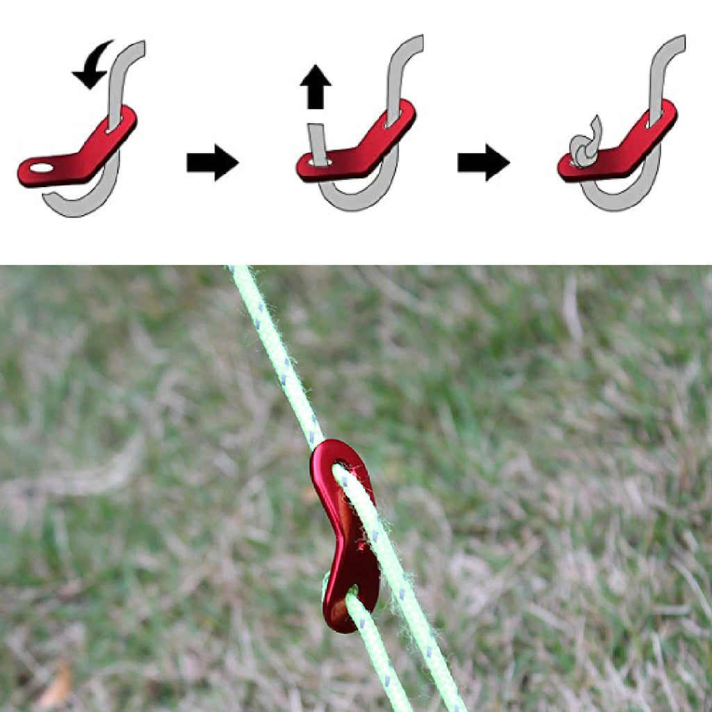 Azarxis Outdoors Tent Stakes Pegs With Reflective Guy Lines Ropes 13Ft Per Piece With Aluminum Cord Adjuster Tensioner For Campi
