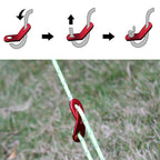Azarxis Outdoors Tent Stakes Pegs With Reflective Guy Lines Ropes 13Ft Per Piece With Aluminum Cord Adjuster Tensioner For Campi
