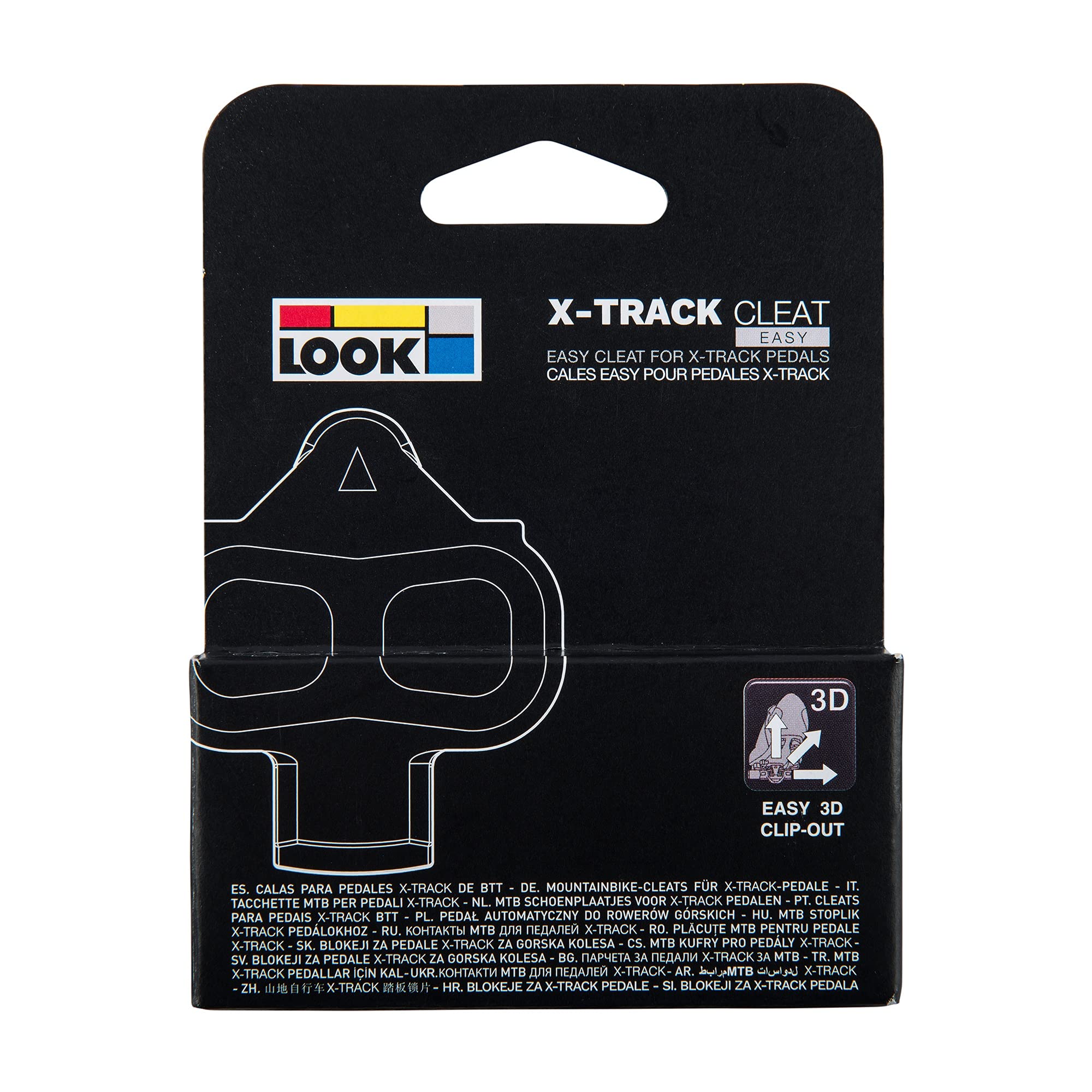 Look Cycle - X-Track Easy Cleats - Multidirectional Disengagement - Ultra Compact - Lightweight - Angular Freedom 6A - Cleats Fo