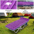 Camping Cot With Comfortable Mattress Cots For Camping With Pad Heavy Duty Camping Bed Sleeping Cot With Carry Bag Folding Cots