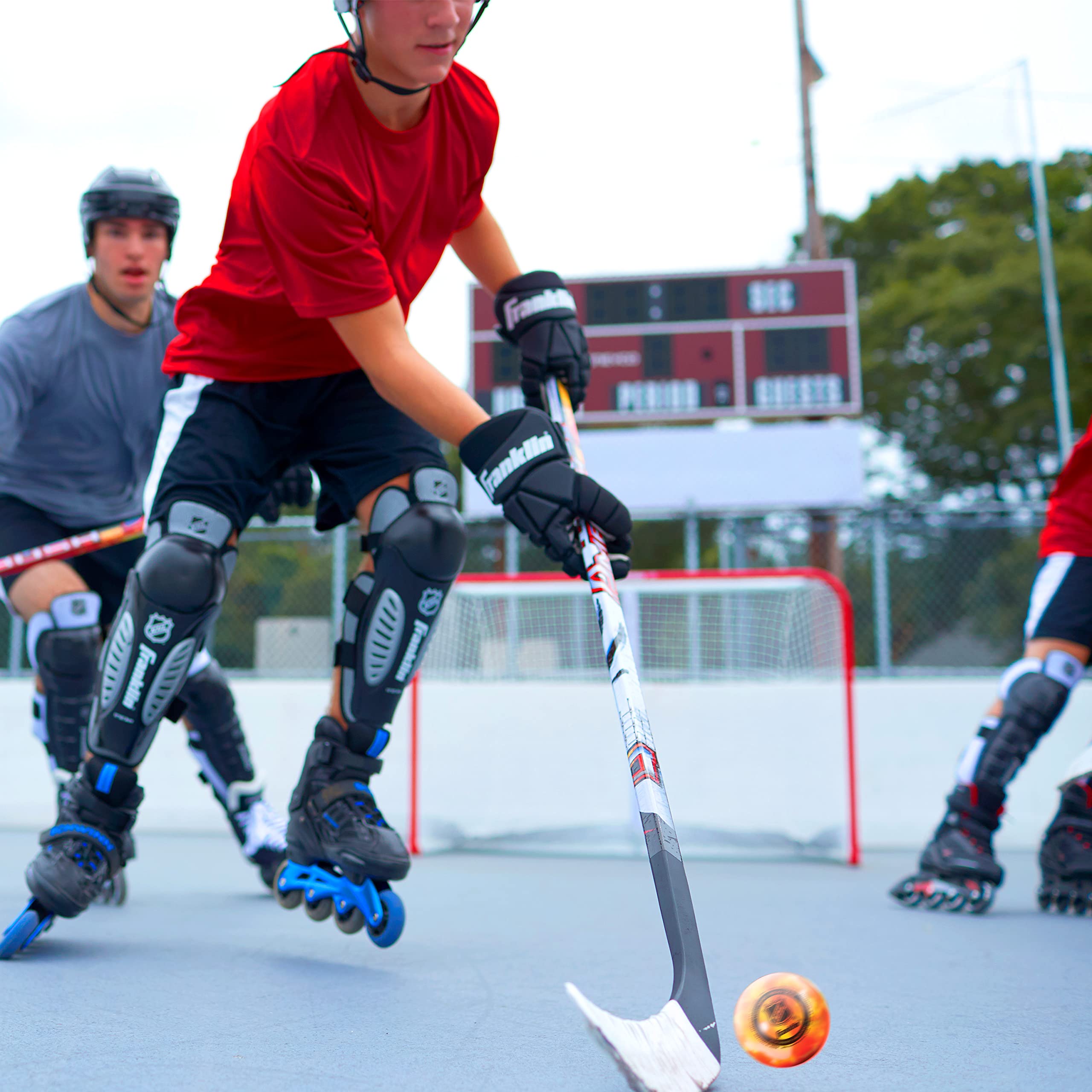 Franklin Sports Nhl Street Hockey Balls - No Bounce Outdoor Street + Roller Hockey Balls - Official Size Outdoor Street Hockey B