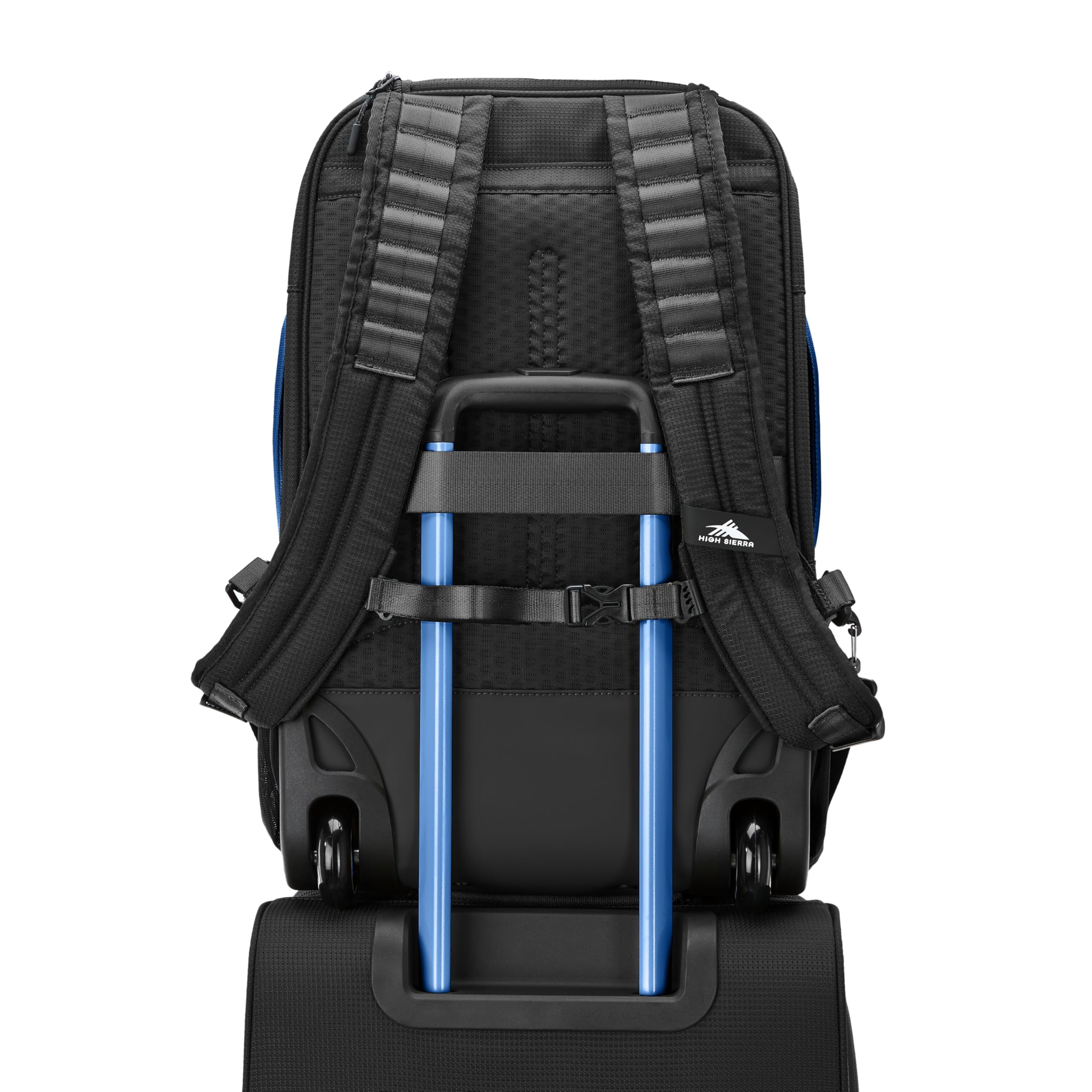 High Sierra Hi-Life 3-in-1 Convertible Wheeled Backpack - Features Removable Daypack, Stack-It Strap, Adjustable Handle, Fleeced