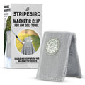 Stripebird - Magnetic Clip for Any Towel (Gray) - Highest Strength Magnet for Magnetic Golf Towel - Removable from Towels - Magn