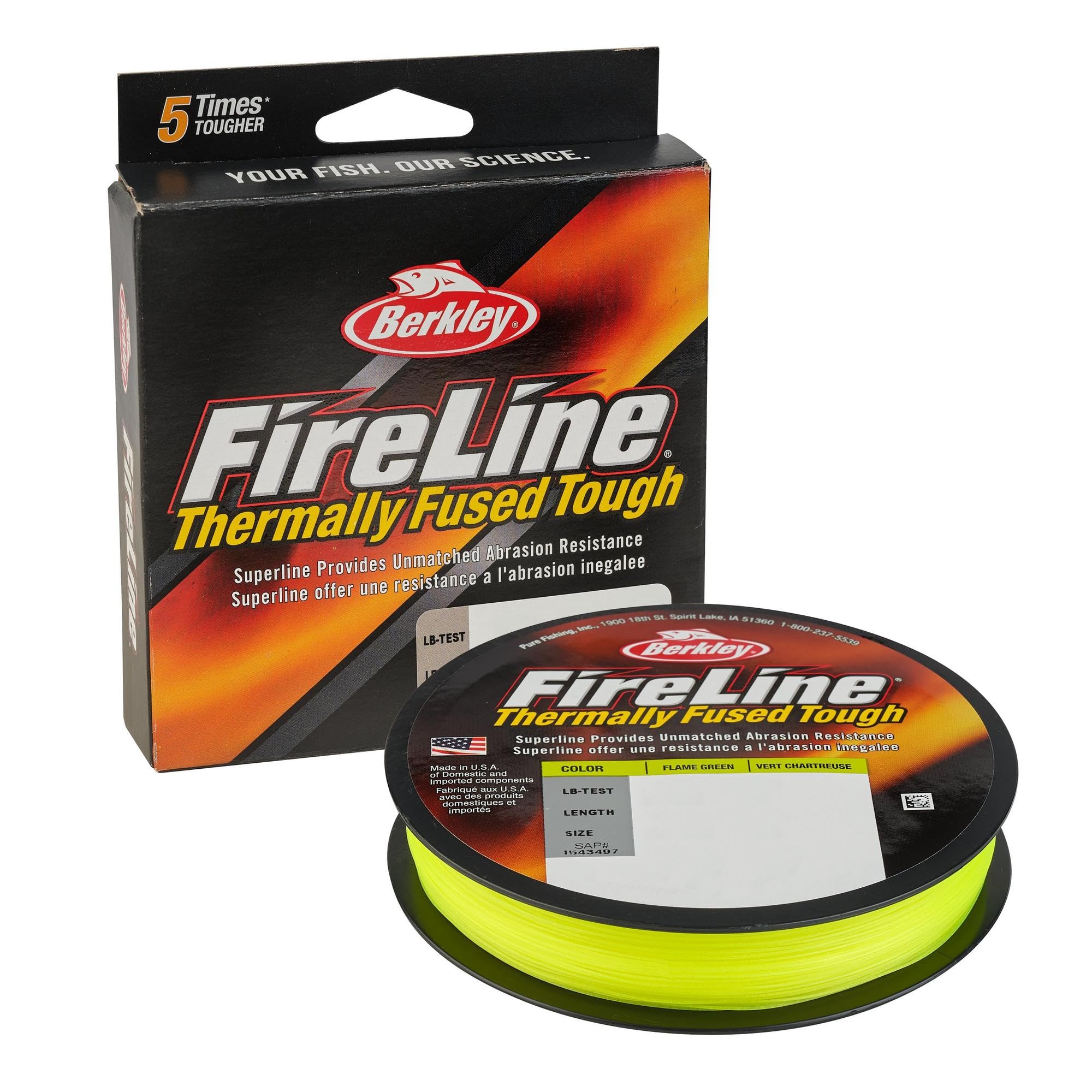 Berkley Fireline Superline, Smoke, 4Lb | 1.8Kg, 300Yd | 274M Fishing Line, Suitable For Freshwater Environments