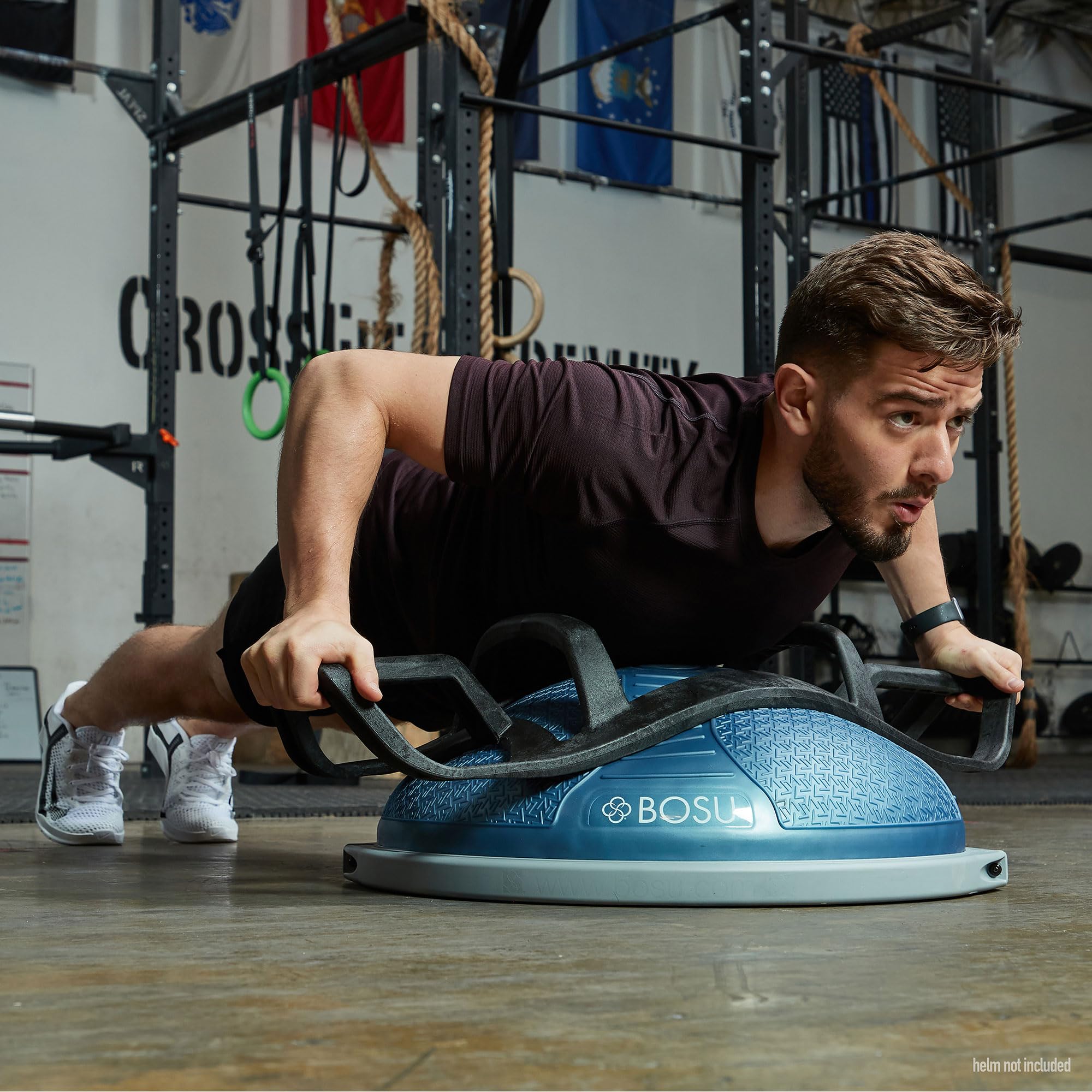 Bosu Pro Nexgen 25In Home Fitness Exercise Gym Strength Flexibility Balance Trainer With Rubberized Non Skid Surface And Hand Ai