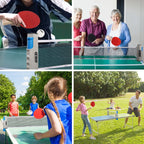 Gse Ping Pong Paddle Set, Portable Table Tennis Set With Retractable Ping Pong Net & Post, 2 Paddles & 3 Ping Pong Balls, Anywhe