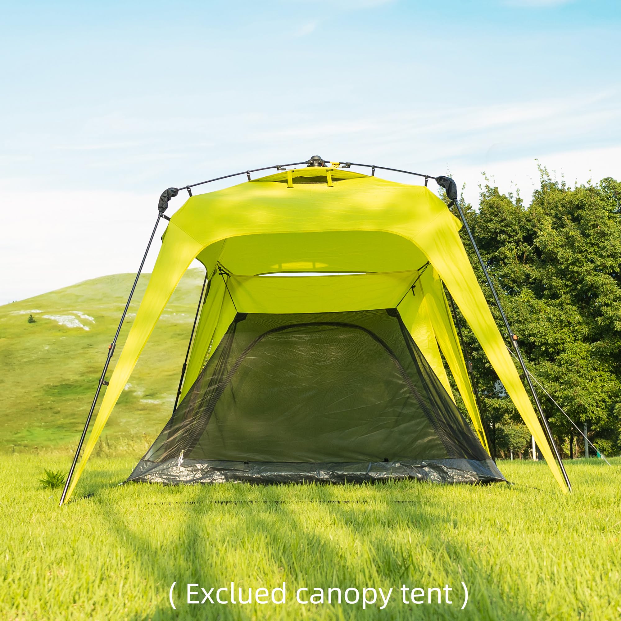 Mobihome Mosquito Net With Protable Bag, Ultralight No-See-Um Breathable Mesh Screen Tent With Waterproof Floor, Compact For Out