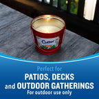 Cutter Candle, Outdoor Soy Wax Candle Made with Real Citronella Oil and Cornmint Oil Reduces The Presence of Mosquitoes with A L