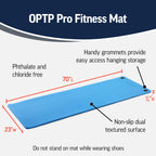 Optp Pro Fitness Mat - Soft, Half-Inch Thick Indoor Or Outdoor Workout Mat - Pilates And Yoga Exercise Mat - For Fitness Trainin