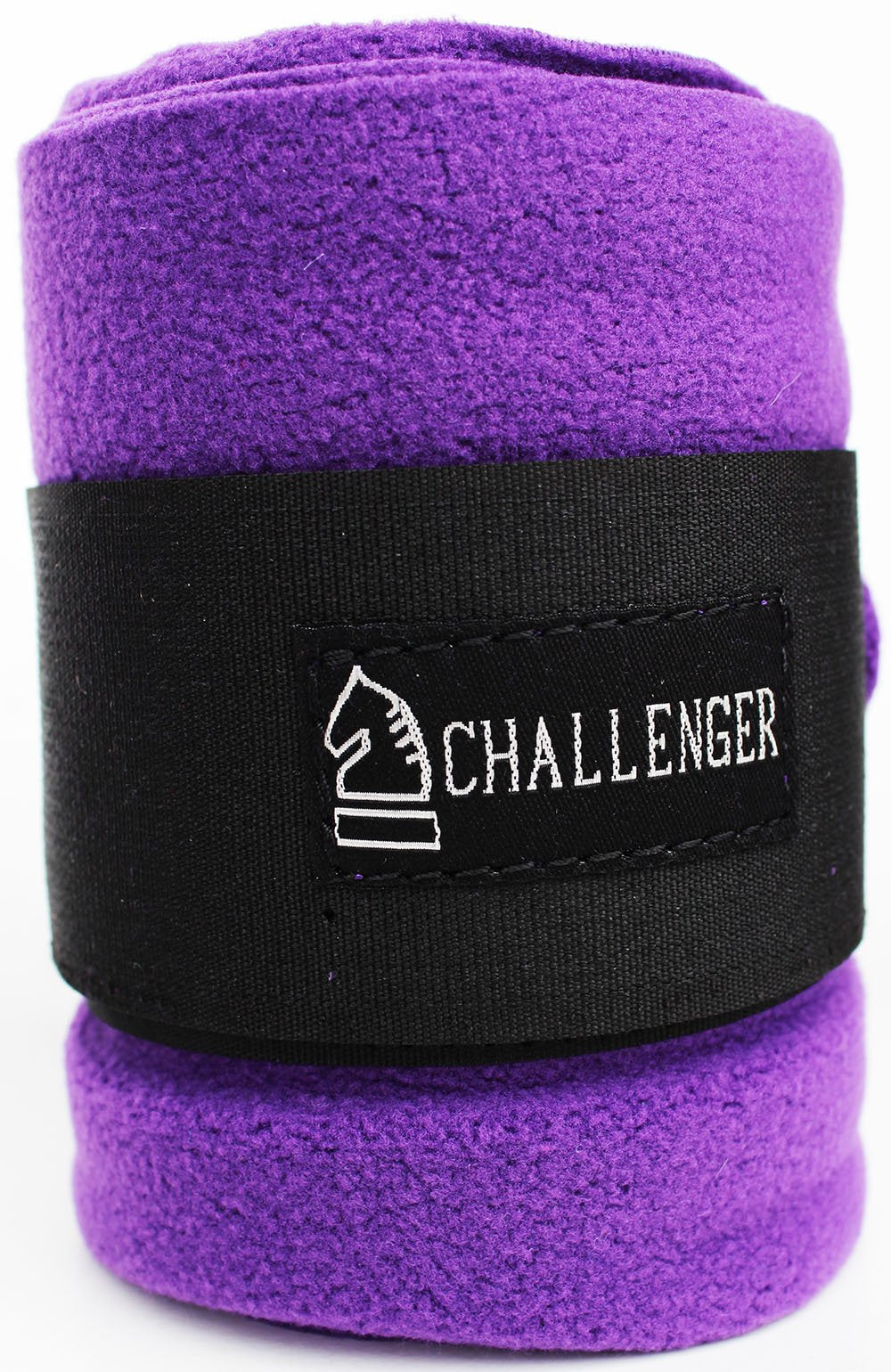 Challenger Horse Tack Grooming Leg Protection Polo Wrap Set Of 4 Soft Fleece Purple 95R05