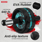 VINSGUIR Ab Roller Wheel, Abs & Core Workout Equipment for Home Gym with Knee Pad Accessories, Abdominal Wheel for Full-body Str