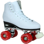 Epic Skates Classic High-Top Quad Roller Skates With Red Wheels, Ladies 8