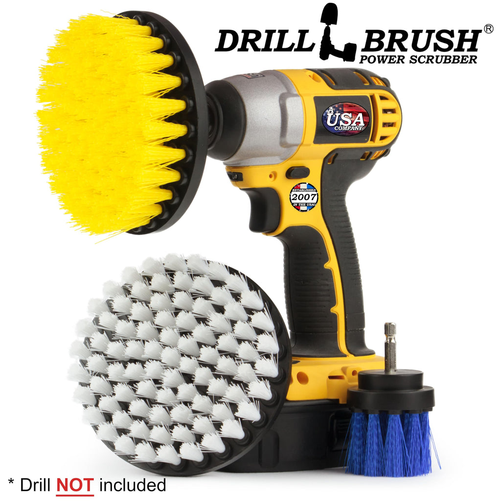 Cleaning Supplies - Bathroom Accessories - Drill Brush - Grout Cleaner - Sink - Bathtub - Bath Mat - Shower Cleaner - Glass Clea