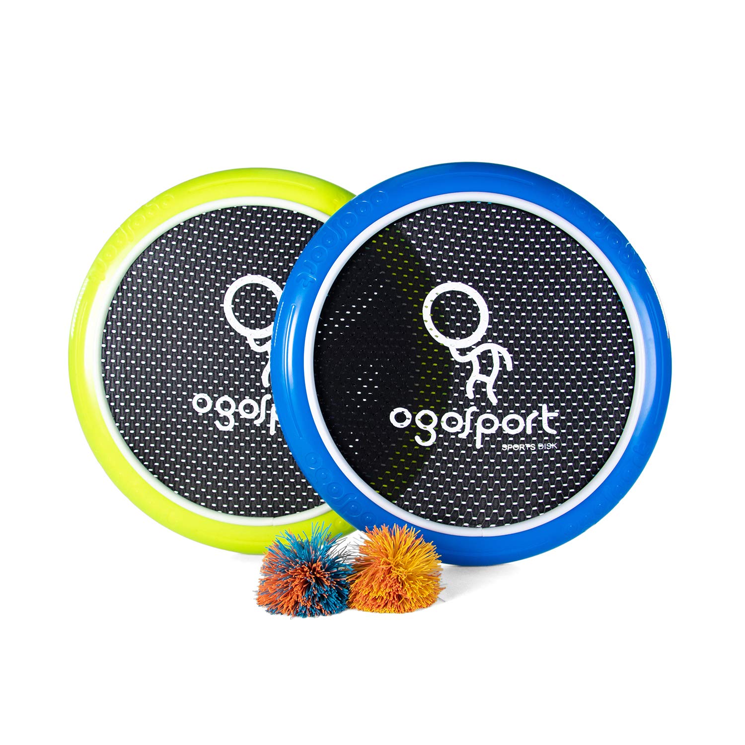 OgoDisk XS Disc Set with 2 OgoSoft Balls - 12 Inch Bouncy Disk Toy for Outdoors, Lawn & Pool - Throw, Toss & Catch Game - Kids &