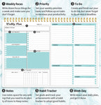 Weekly Planner Notepad Undated Weekly Goals Schedule Planner To Do List Notebook Planning Pad Calendars Organizers Habit Tracker