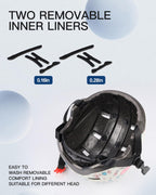 Toddler Bike Helmet 1-3 Years Old- with 12 Vents & Dual Liner (0.16+0.28) - Adjustable Dial Fit (45-51cm) (XS,Cow)