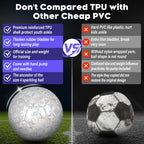 Champhox Size 4 Soccer Ball Glitter - Kids Aged 4-6 6-8 8-12 Outdoors Sports Training Ball Recreation Playing Ball Teens Girls C