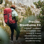 Osprey Tempest 33L Womens Lightweight Hiking Backpack - Daypack for Travel & Camping, Anchor Blue/Atlas