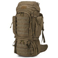 Mardingtop 60L Molle Hiking Internal Frame Backpacks With Rain Cover For Camping,Backpacking,Travelling(Khaki)