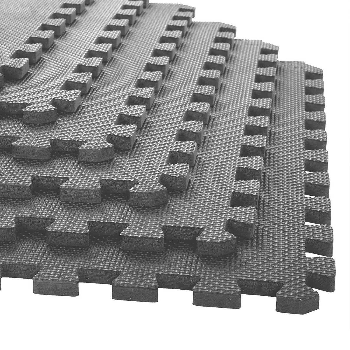 Xtrim Puzzle Exercise Mat (6 Tiles & 10 Borders, 16 Sq.Ft.Area) HighDensity Eva Foam Mat, Interlocking Tiles, Shock Proof, Prot