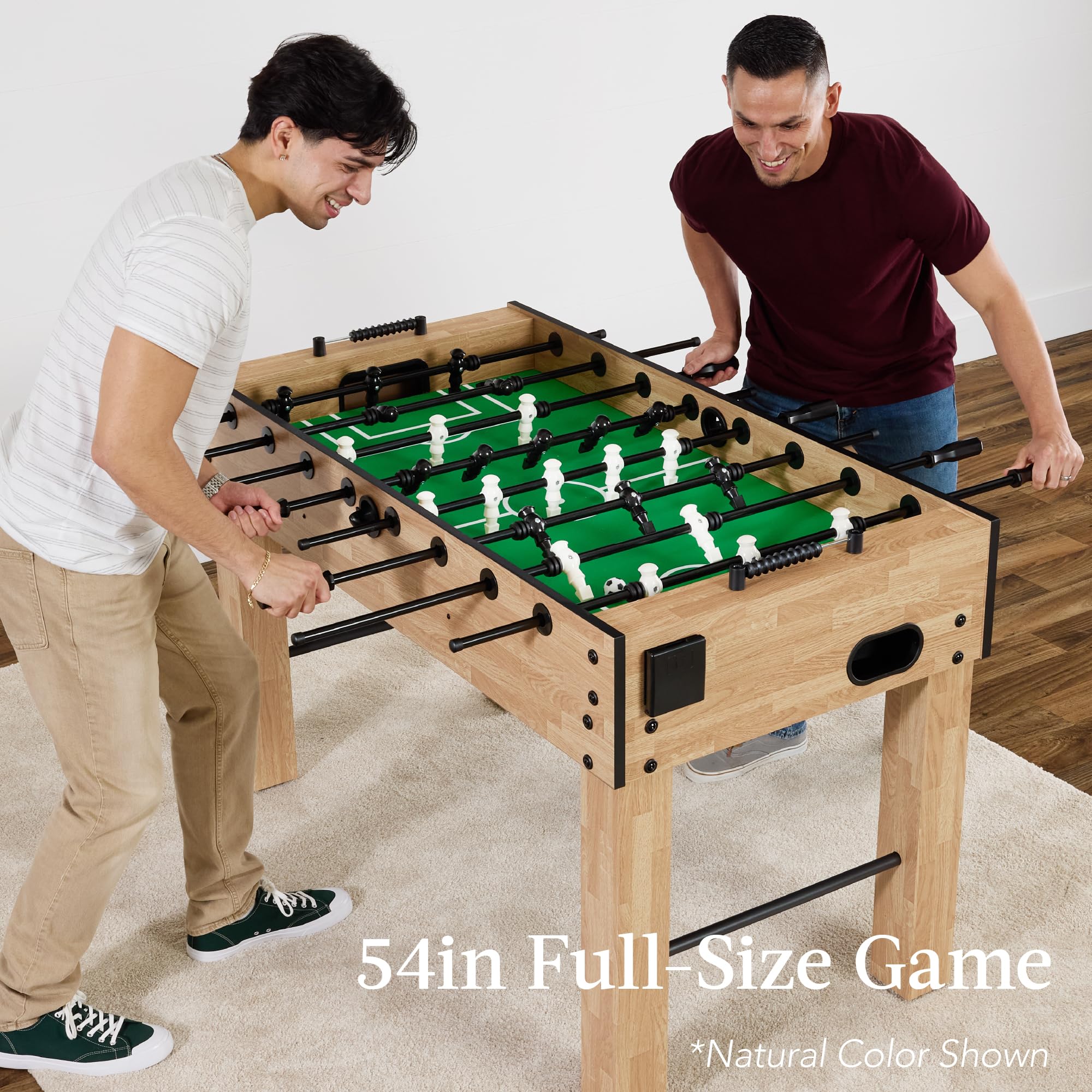 Best Choice Products Large 54 Inch Full-Size Foosball Table For Home, Game Room - Includes 2 Balls, 2 Cup Holders - Gray