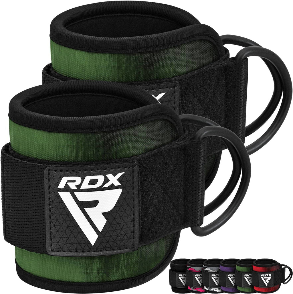 Rdx Ankle Straps For Cable Machines Resistance Bands Attachment, 7Mm Neoprene Padded 10Ax4A, Gym Wrist Cuff Women Men Home Fitne