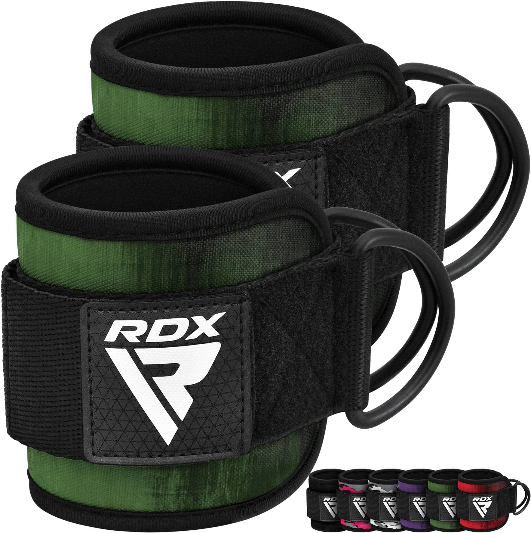 Rdx Ankle Straps For Cable Machines Resistance Bands Attachment, 7Mm Neoprene Padded 10Ax4A, Gym Wrist Cuff Women Men Home Fitne