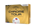 Callaway Golf Chrome Tour 2026 Golf Balls(Tru Track Blue/Red,One Dozen)