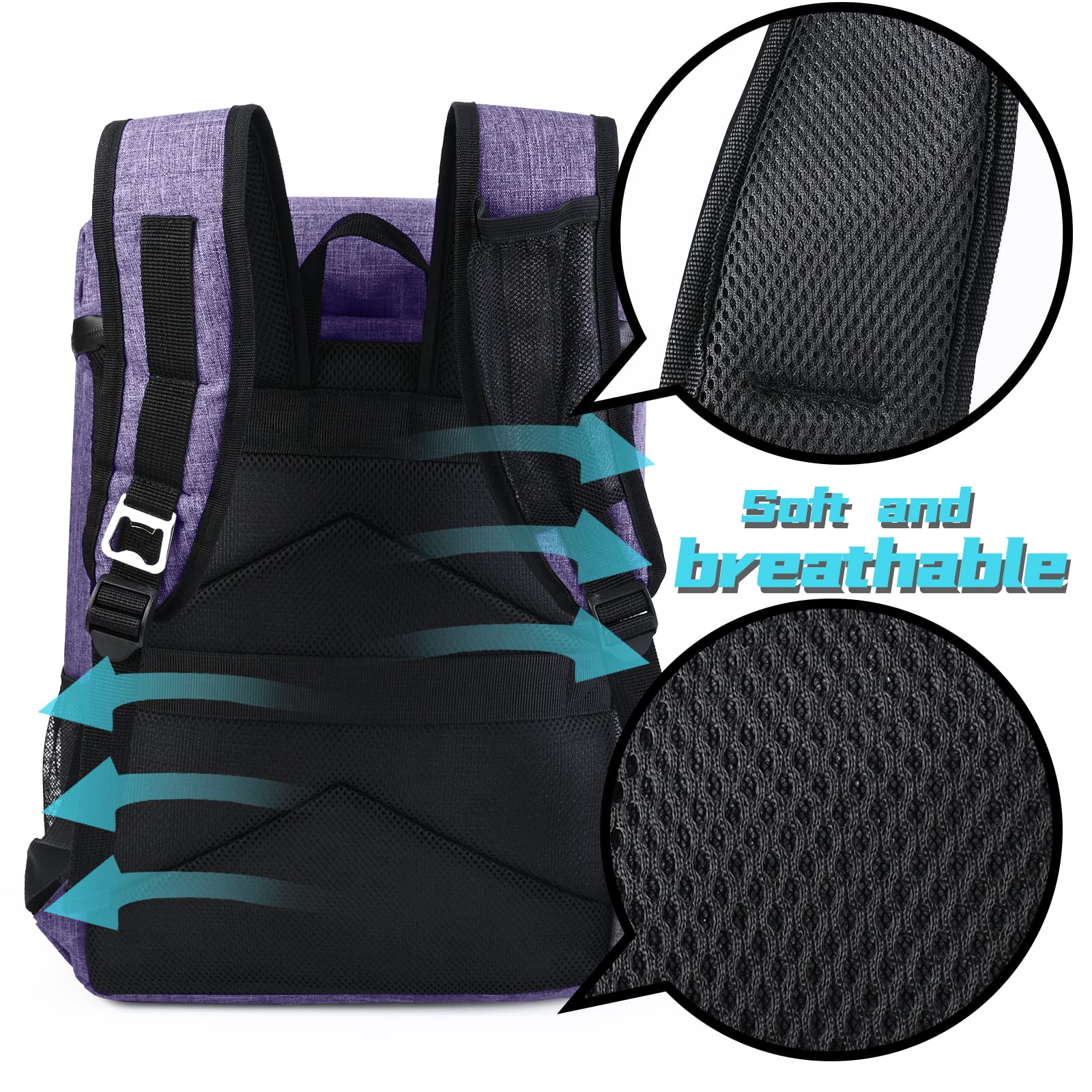 Baglher Cooler Backpack 30 Cans Lightweight Insulated Backpack Cooler Leak-Proof,Lightweight Backpack With Cooler For Lunch Picn