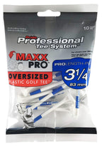 3-1/4'' Maxxpro Oversized Plastic Golf Tee, 10 Ct, White