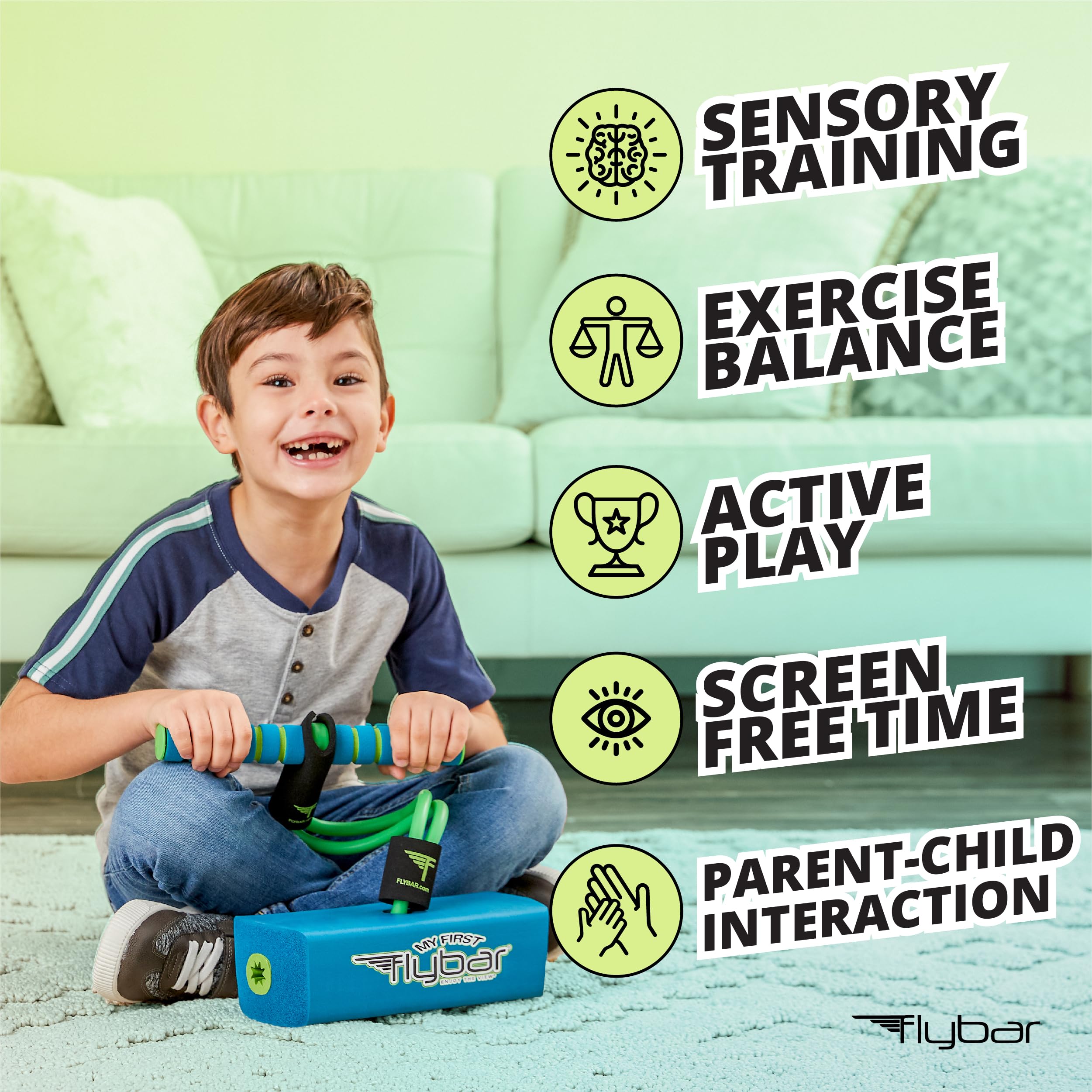 Flybar My First Foam Pogo Jumper For Kids Fun And Safe Pogo Stick, Durable Foam And Bungee Jumper For Ages 3 And Up Toddler Toys