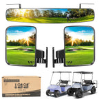 10L0L Newest Golf Cart Folding Side Mirror And Panoramic Rear View Mirror Kit For Ezgo, Club Car, Yamaha,Golf Cart Accessories,