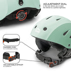 Stomp Ski & Snowboarding Snow Sports Helmet With Build-In Pocket In Ear Pads For Wireless Drop-In Headphone (Matte Frost, X-Larg