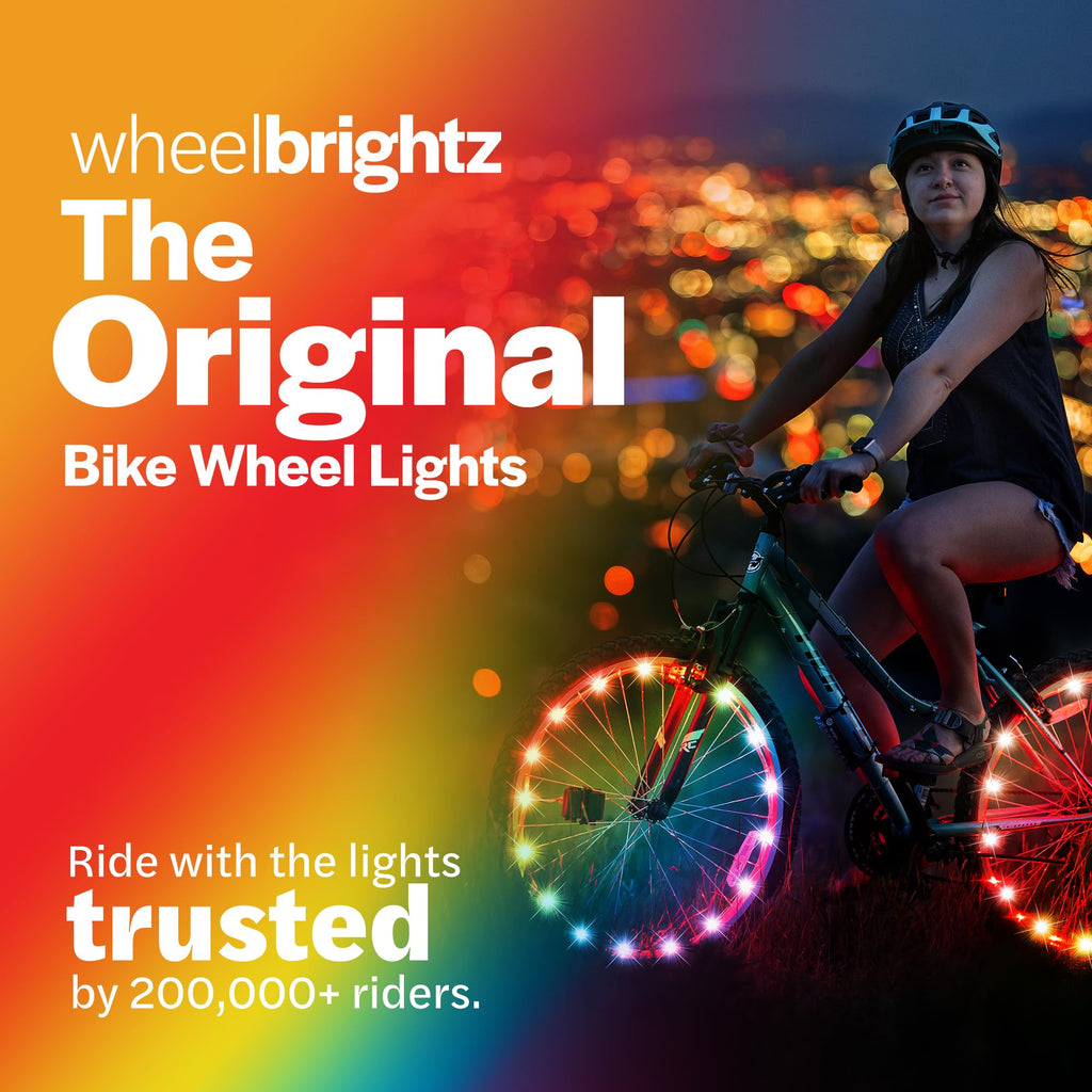 Brightz WheelBrightz (1-Pack RGB) LED Bike Wheel Lights Boys Girls Kids Bike Light for Night Riding Bicycle Lights Accessories &