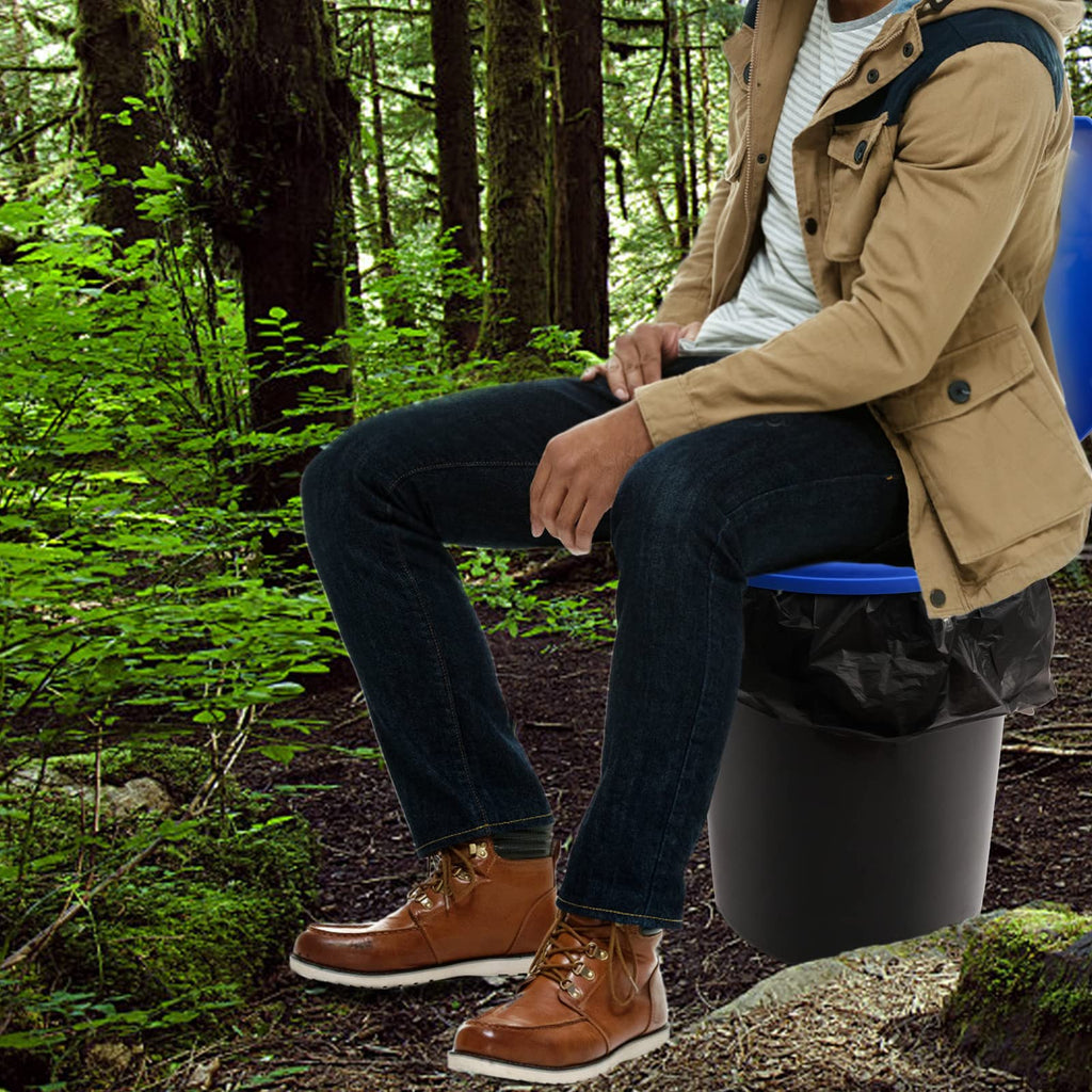 Portable Toilet Seat For 5 Gallon Bucket Emergency Outdoor Camping Snap On Luggable Loo Toilet Cover For Adults And Kids