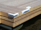 Dock Edge + Bumper Corner Dock Guard (1-Piece), White