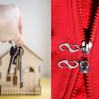 Moxweyeni 20 Pcs Zipper Clip S Carabiner Clips Small Alloy Snap Hook Anti Theft 1. 6 Inch Mini Dual Wire Gate Interlocking Keych