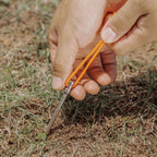 Ibasingo 8Pcs/Lot Titanium Alloy Pegs Camping Tent Stakes Portable Tent Nails For Picnic Hiking Backpacking A-Ti4005P