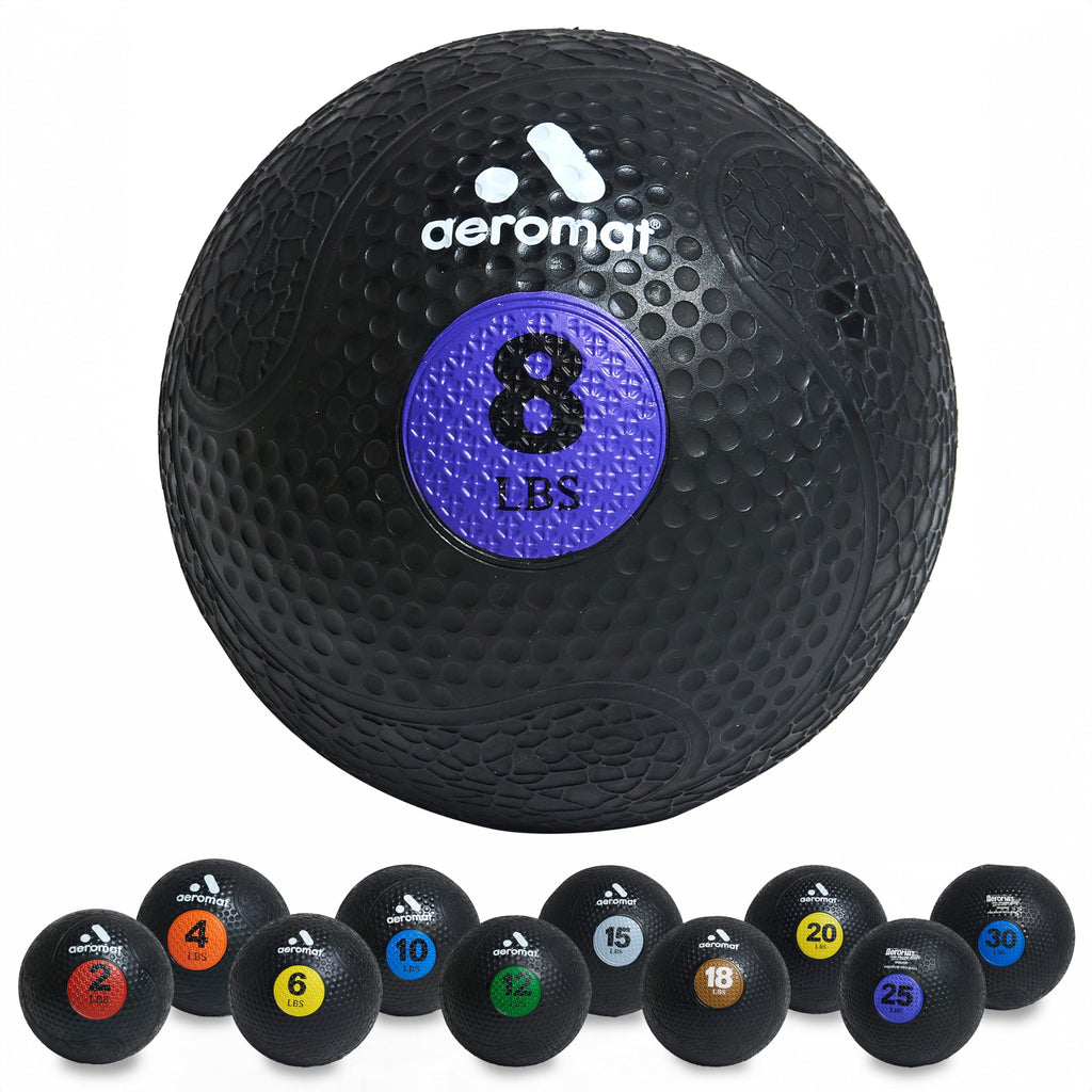 Aeromat Extreme Elite 8 Lb Medicine Balls For Exercise - 9'' Diameter Workout Ball, Weighted Balls For Exercise, Weight Ball, Wa