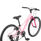 Retrospec Dart 20 & 24 Inch Kids Bike - 7-Speed Hybrid Bicycle for Ages 6-11 with 29in All-Season Tires & Shock Absorption - Adj