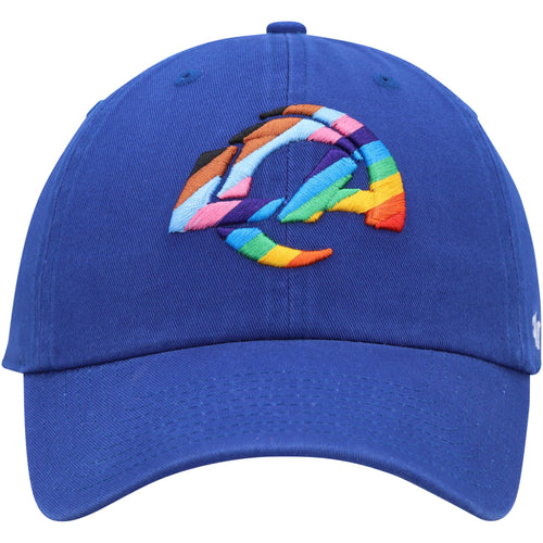 47 Men'S Royal Los Angeles Rams Pride Clean Up Adjustable Hat