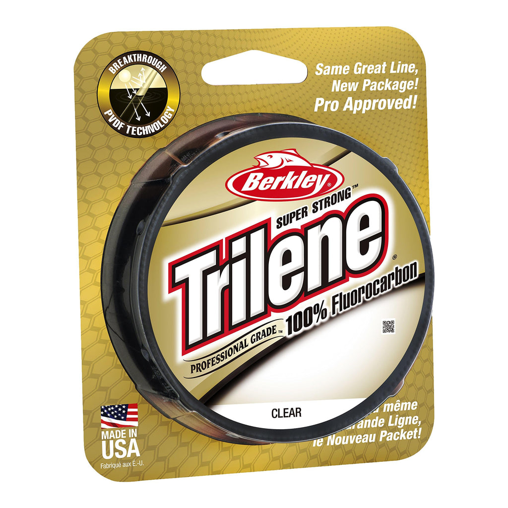 Berkley Trilene 100% Fluorocarbon, Clear, 6Lb | 2.7Kg, 200Yd | 182M Fishing Line, Suitable For Freshwater Environments