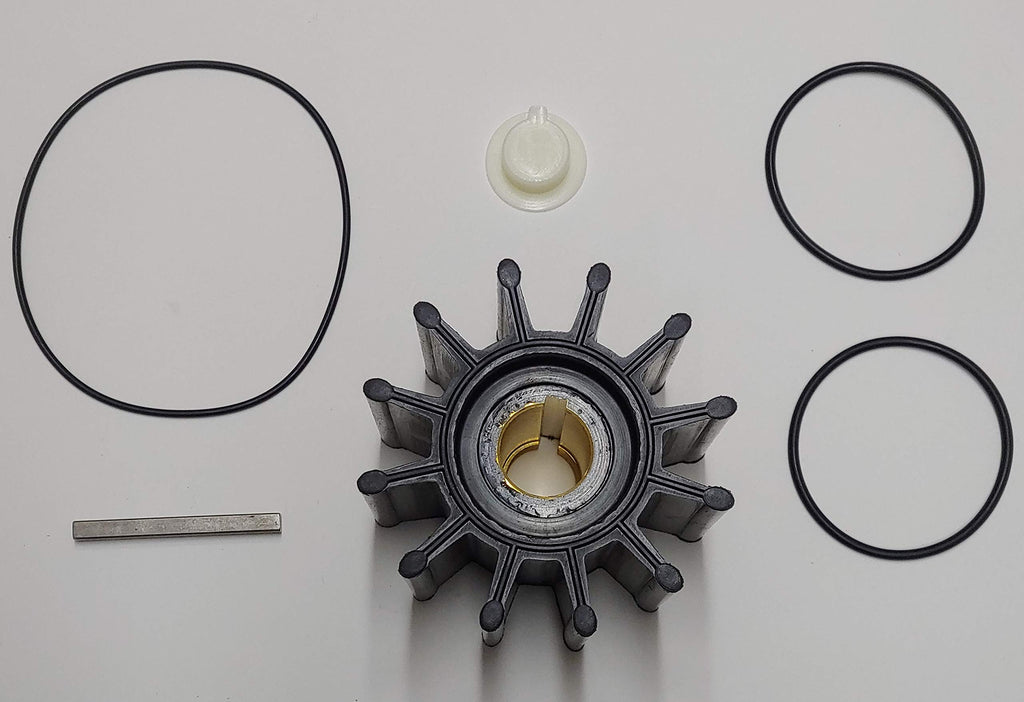 Scp Raw Sea Water Pump Impeller Repair Kit Fits Cummins 3897337, Sherwood 21592