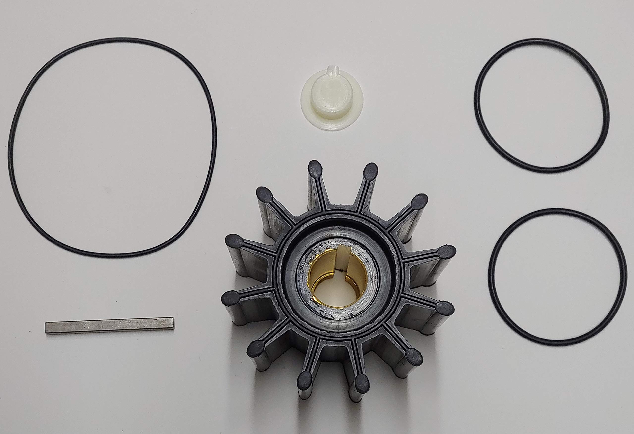 Scp Raw Sea Water Pump Impeller Repair Kit Fits Cummins 3897337, Sherwood 21592