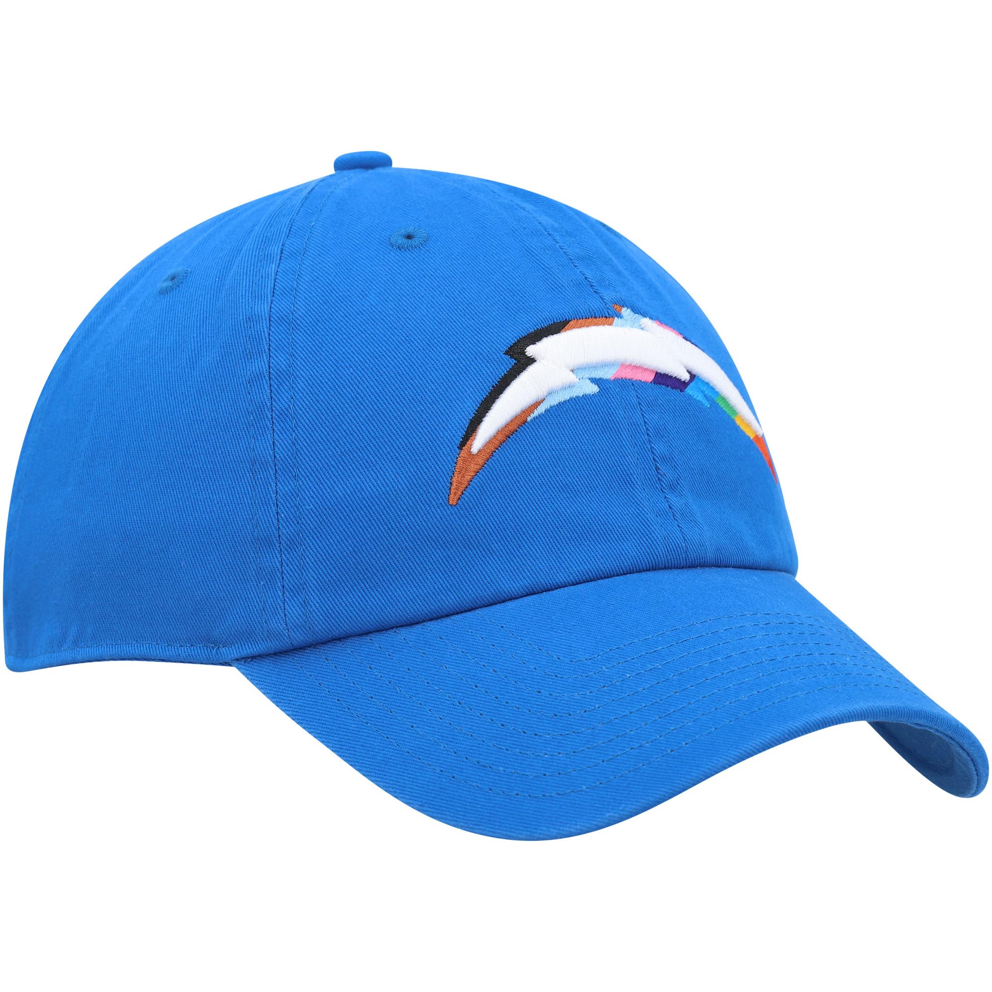 47 Men'S Powder Blue Los Angeles Chargers Pride Clean Up Adjustable Hat