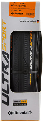 Continental Ultra Sport Iii 700X23 Black Folding Puregrip
