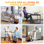 Upgraded Under Desk Elliptical Machine, Electric Ellipse Leg Exerciser For Seniors, Adjustable 12 Speed, Elliptical Stepper For