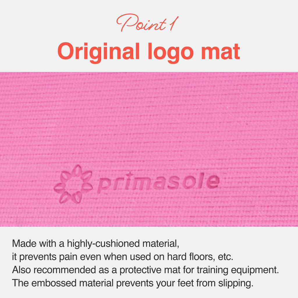 Primasole Yoga Mat With Carry Strap For Yoga Pilates Fitness And Floor Workout At Home And Gym 1/3 Thick (Azlea Pink Color) Pss9