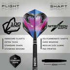 Red Dragon Peter Wright Snakebite 3: 26G Tungsten Darts Set With Flights And Stems