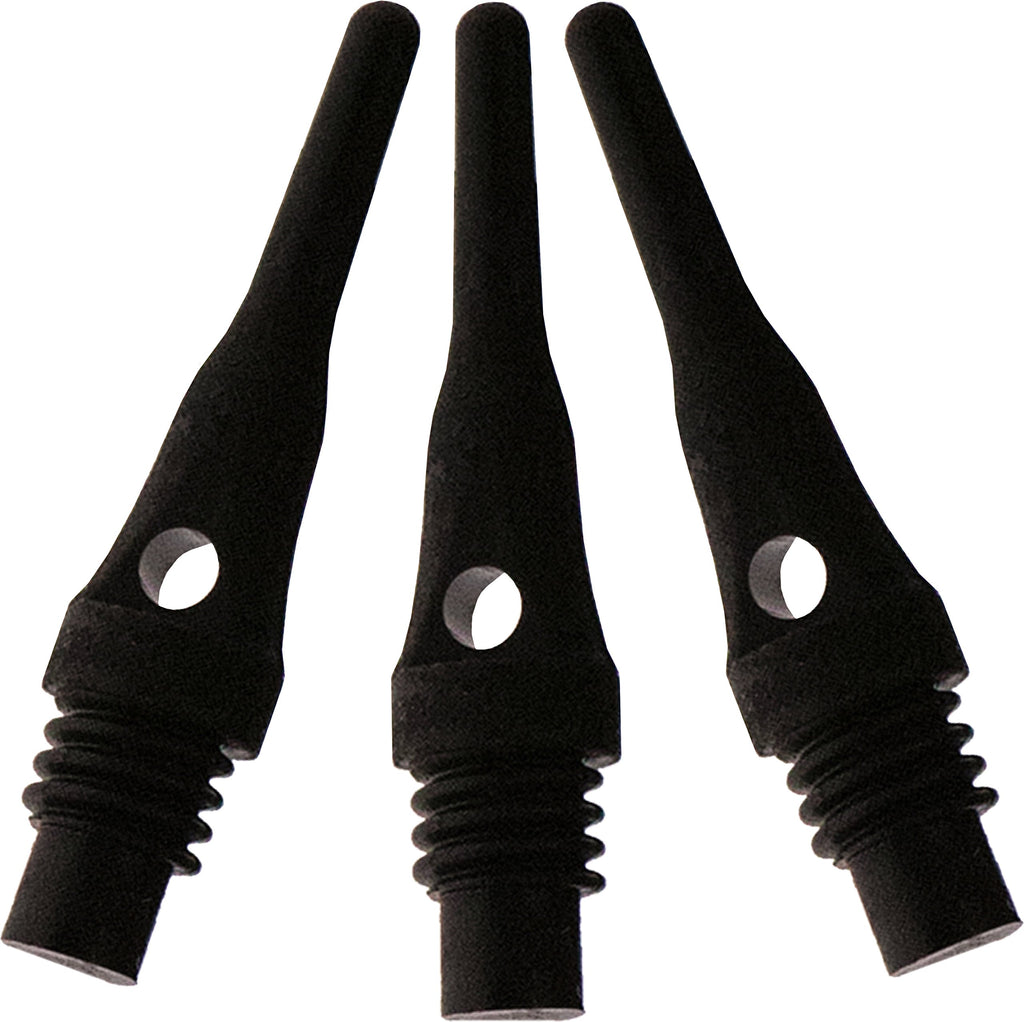 Viper Dart Accessory: Tufflex S.S. (Super Short) 2Ba Thread Soft Tip Dart Points, Black, 1000 Pack